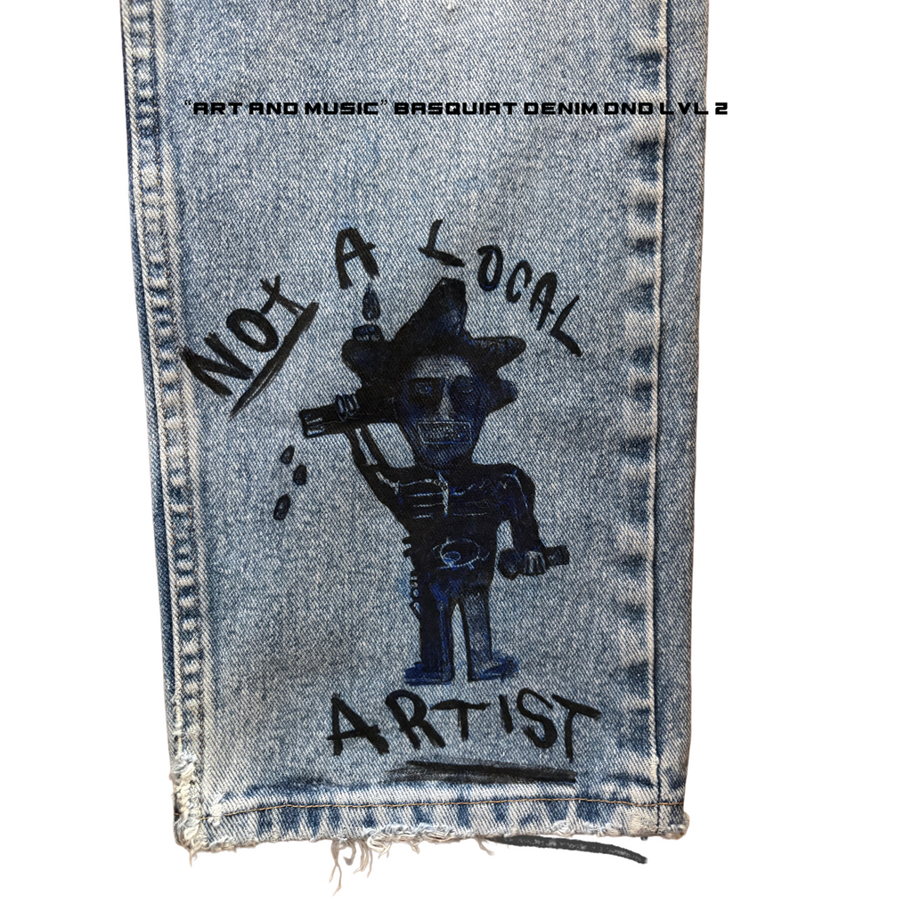 “Art and Music” DND LVL 2 Basquiat Denim
